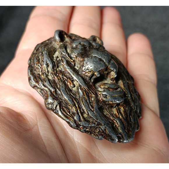 Indiana Metal Craft Lion Head Belt Buckle Vintage 1980s Heavy Cast Rustic - Picture 3 of 10